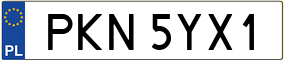 Trailer License Plate